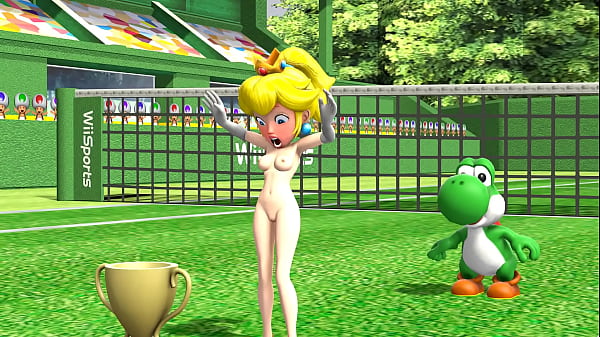 Super Mario (Nintendo) ENF CMNF MMD: Yoshi is hungry and eat all Princess Peach’s clothes, showing her naked in public |  bit.ly/4bpgTMl